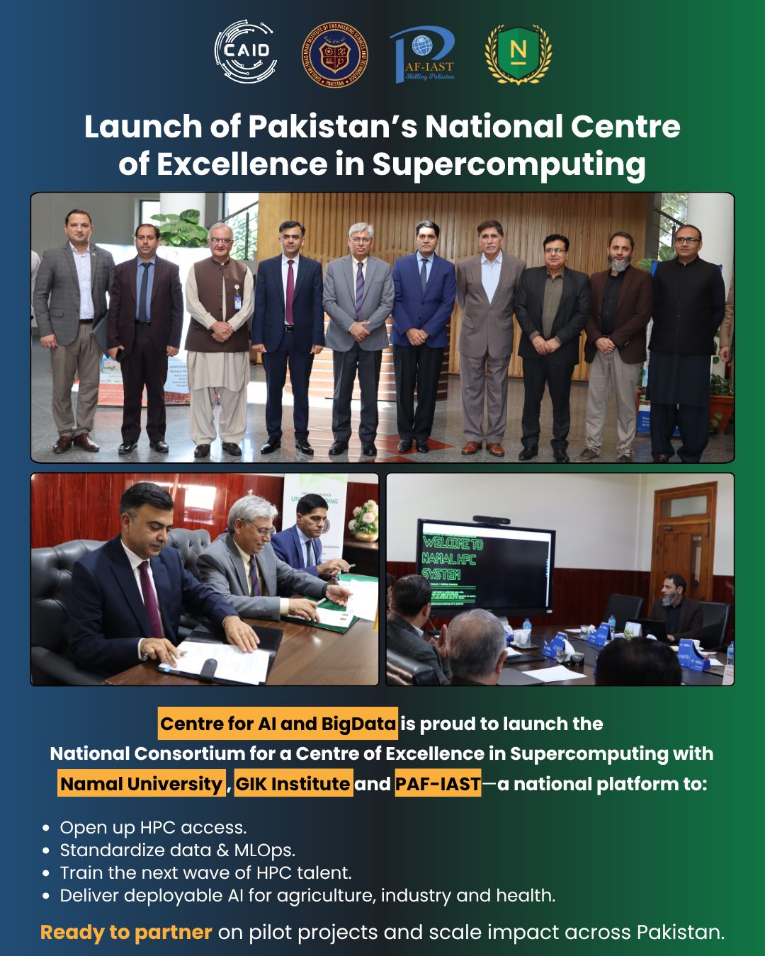 Pakistan's First National Centre of Excellence in Supercomputing Unites Leading Universities